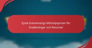 Episk Evenemangs Milstolpspriser för Snabbningar och Resurser