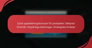 Episk uppladdningsbonusar för juvelpaket: Sällsynta föremål, Högvärdiga belöningar, Strategiska fördelar