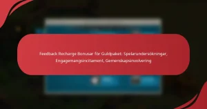 Feedback Recharge Bonusar för Guldpaket: Spelarundersökningar, Engagemangsincitament, Gemenskapsinvolvering