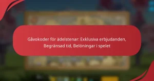 Gåvokoder för ädelstenar: Exklusiva erbjudanden, Begränsad tid, Belöningar i spelet