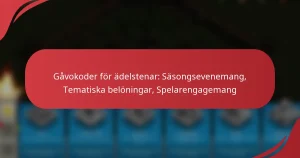 Gåvokoder för ädelstenar: Säsongsevenemang, Tematiska belöningar, Spelarengagemang