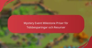 Mystery Event Milestone Priser för Tidsbesparingar och Resurser