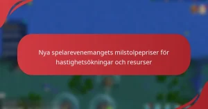 Nya spelarevenemangets milstolpepriser för hastighetsökningar och resurser