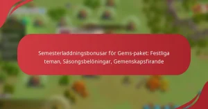 Semesterladdningsbonusar för Gems-paket: Festliga teman, Säsongsbelöningar, Gemenskapsfirande